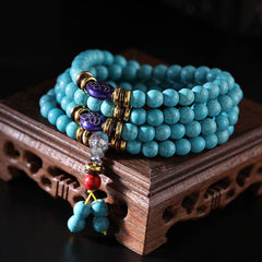 Beads Bracelet Raw Ore Ethnic Style Optimized Turquoise