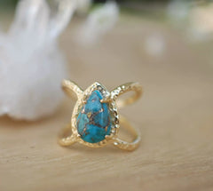 Luxury Pear-Shaped Turquoise Party Engagement Water Drop