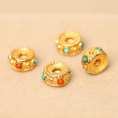 Nanhong 24K Ore Turquoise DIY Gold Accessories