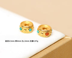 Nanhong 24K Ore Turquoise DIY Gold Accessories