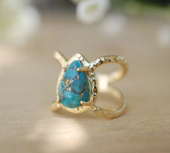 Luxury Pear-Shaped Turquoise Party Engagement Water Drop