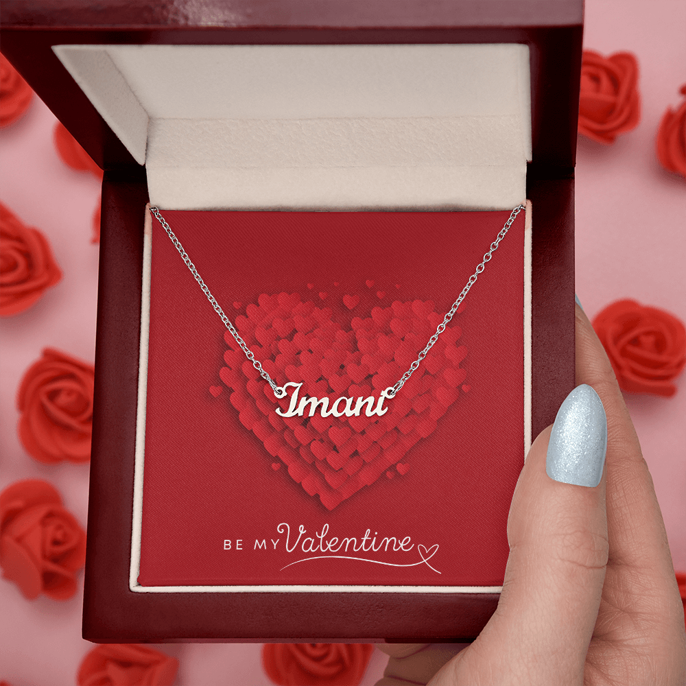 Personalized Elegance: Valentine's Day Custom Name Necklace