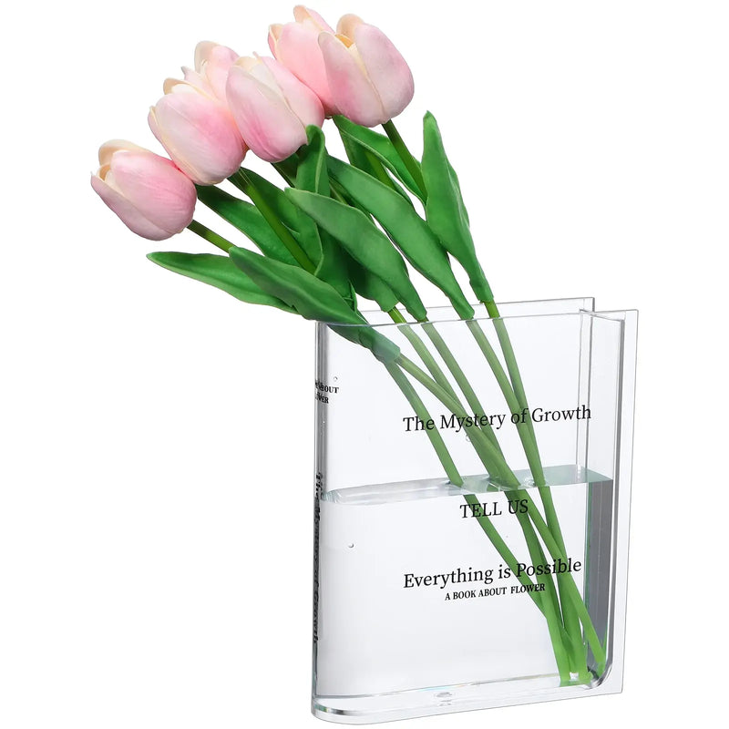 Transparent Glas Book Vase