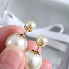 Exquisite AAAA 12-13mm South Sea White Pearl Earrings