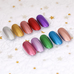 1 Box Nail Mirror Glitter Powder - Metallic Colorful Dust for UV Gel Polish & Nail Art