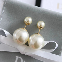 Exquisite AAAA 12-13mm South Sea White Pearl Earrings