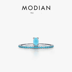 Modian Turquoise Female Index Finger Fashion Small Crown