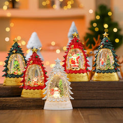 Christmas Light-Emitting Candle Light Creative Small Wind Light Night Light Decoration Christmas Children's Gift Window Decorati