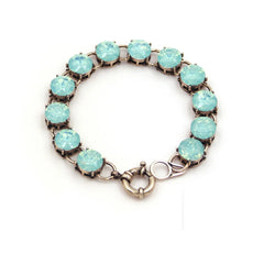 Fashion Mint Cute 12 Dot Opal Bracelets Bangles for Girl