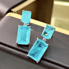 New Paraiba Sapphire Earrings: Elegant Women's Accessories