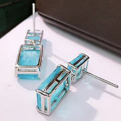 New Paraiba Sapphire Earrings: Elegant Women's Accessories