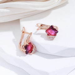 Garnet Glamour Studs