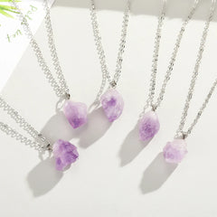 Amethyst Flower Necklace