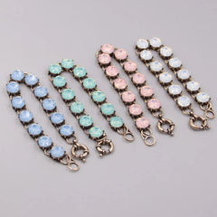 Fashion Mint Cute 12 Dot Opal Bracelets Bangles for Girl