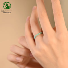 Dong Hai Shi Jia Women's Special-Interest Design Turquoise Ring