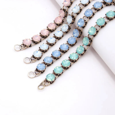 Fashion Mint Cute 12 Dot Opal Bracelets Bangles for Girl