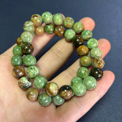 Green Opal Beads Bracelet: Healing Stone Bracelet for Women and Men