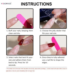 White French Press-On Nails with 3D Bowknot - 24pcs Full Cover Wearable False Nails for DIY Manicures