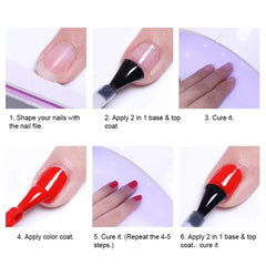 Mobray Gel Nail Kit: Base, Top Coat, & Slip Solution