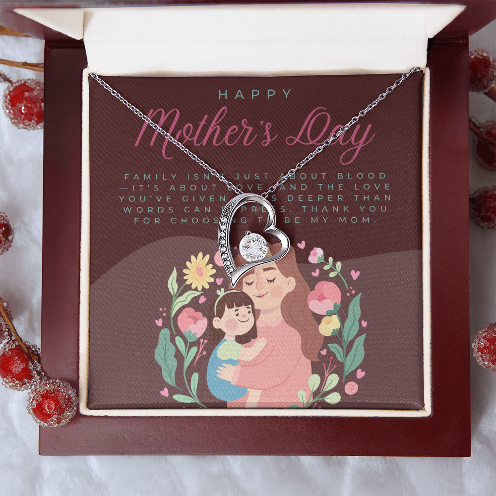 Love Makes a Family – Forever Love Necklace for Mother's Day