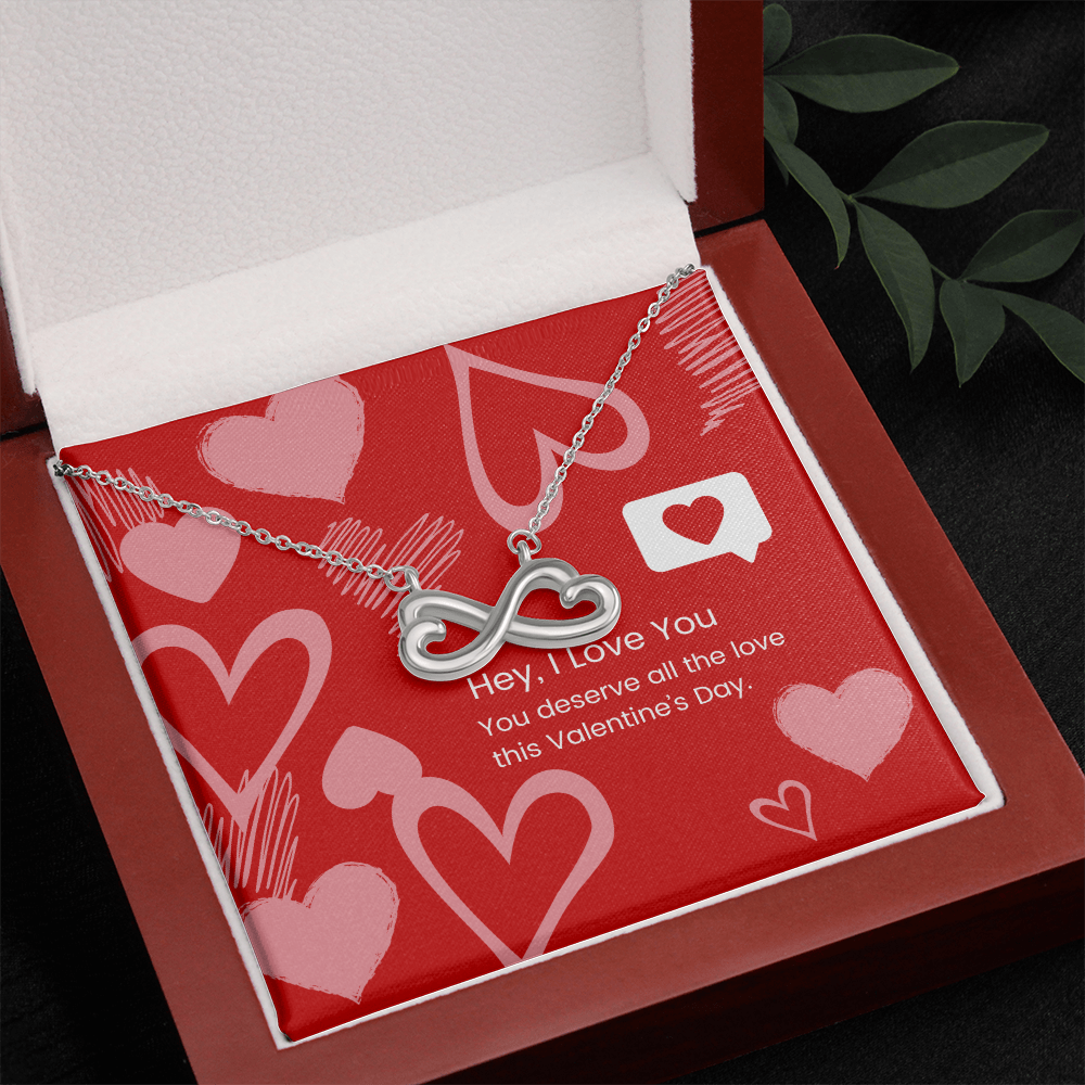 Eternal Affection: Valentine's Day Endless Love Necklace