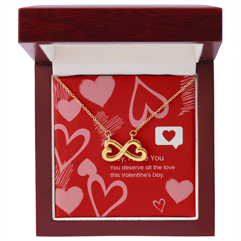 Eternal Affection: Valentine's Day Endless Love Necklace