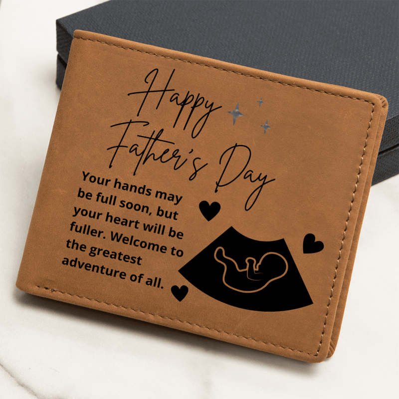 New Dad Leather Wallet – A Keepsake for His First Father's Day - Gadget and Glam Shop