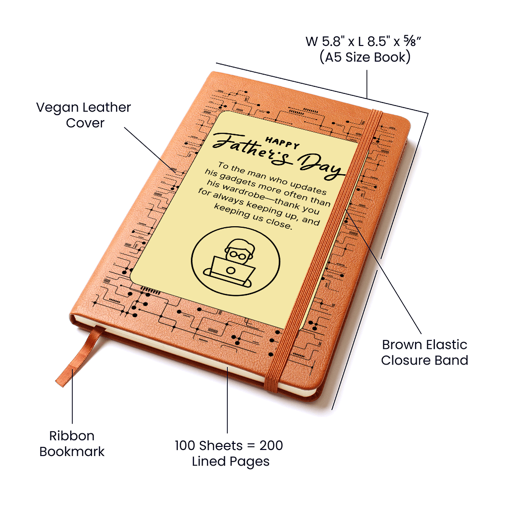 Code. Coffee. Dad Life. – Techie Father's Day Graphic Journal