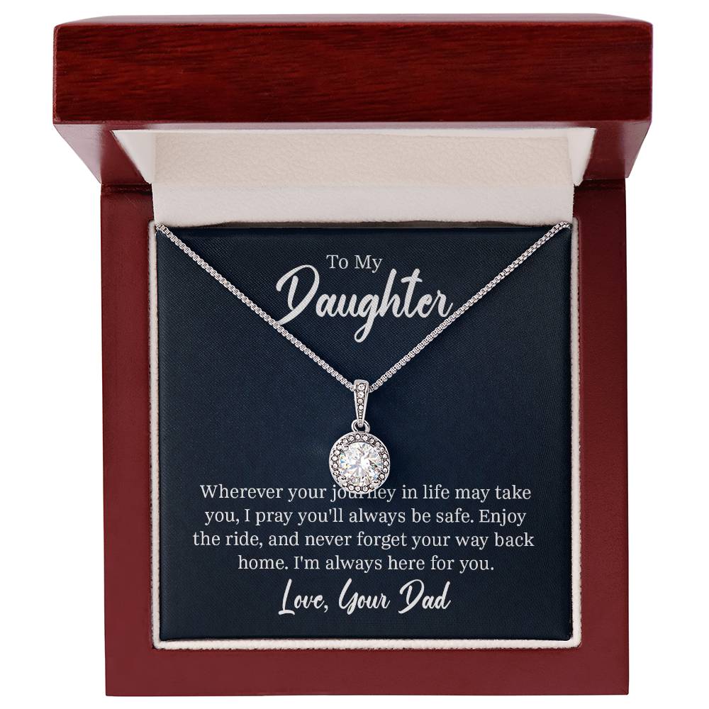 Cushion-Cut Cubic Zirconia Pendant in 14K White Gold Styled Chain