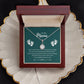 Luxury 14K White Gold Look CZ Pendant with Chain - Lobster Clasp