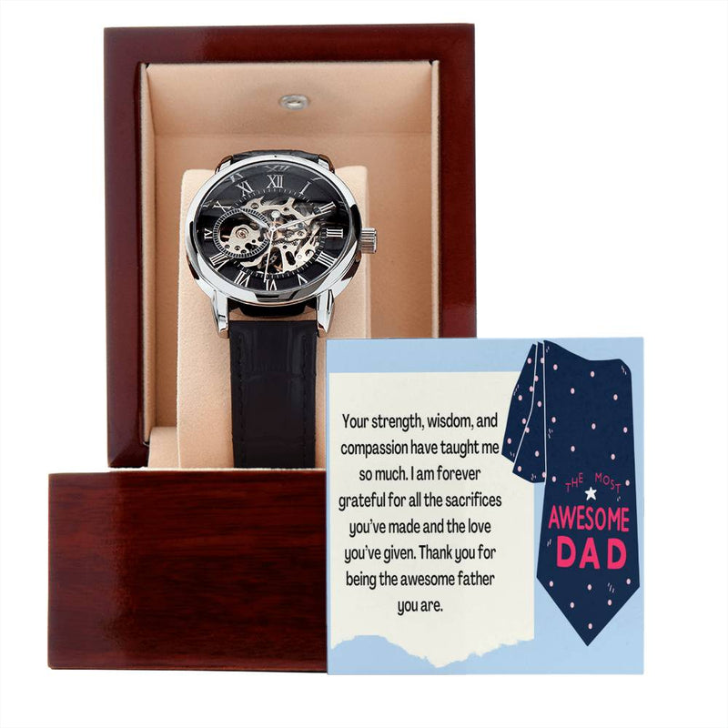 Men's Openwork Watch - Celebrating an Incredible Father