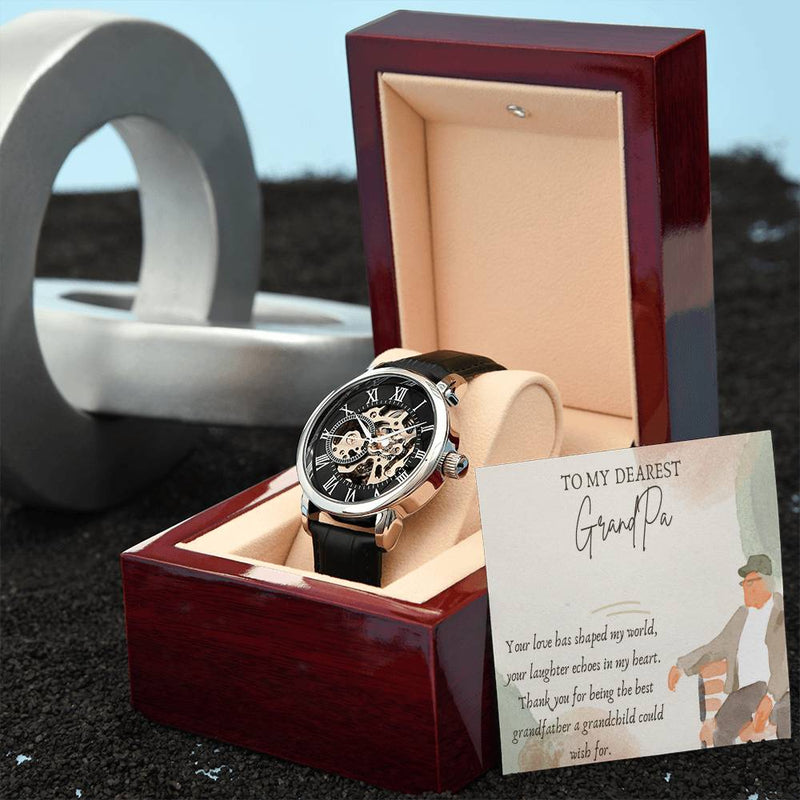 Men's Openwork Watch - Honoring a Cherished Grandfather