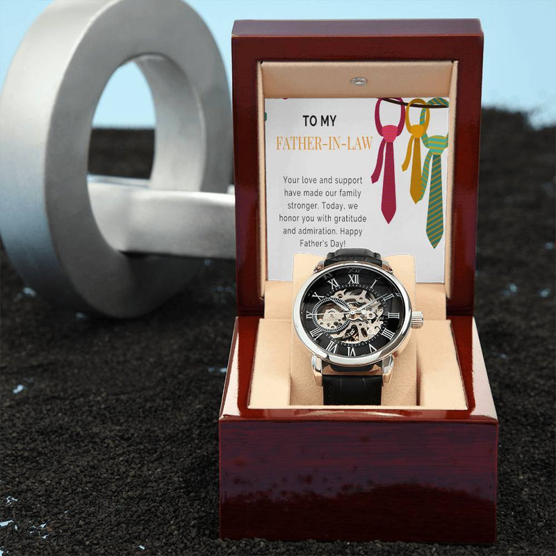 Men's Openwork Watch - Honoring a Remarkable Father-in-Law