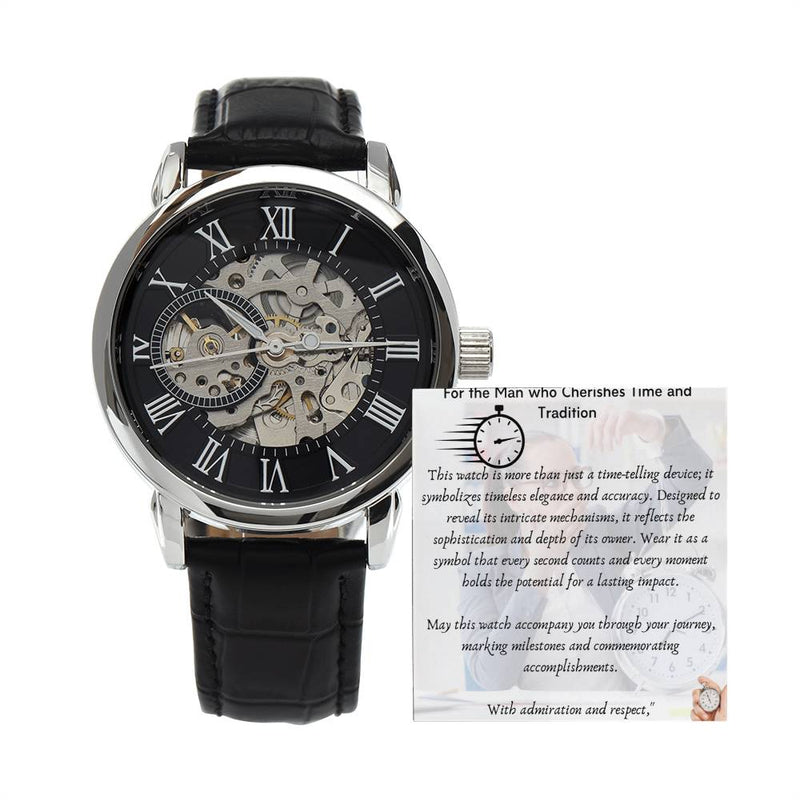 Masterpiece Mechanism: Men's uxury Skeleton Watch