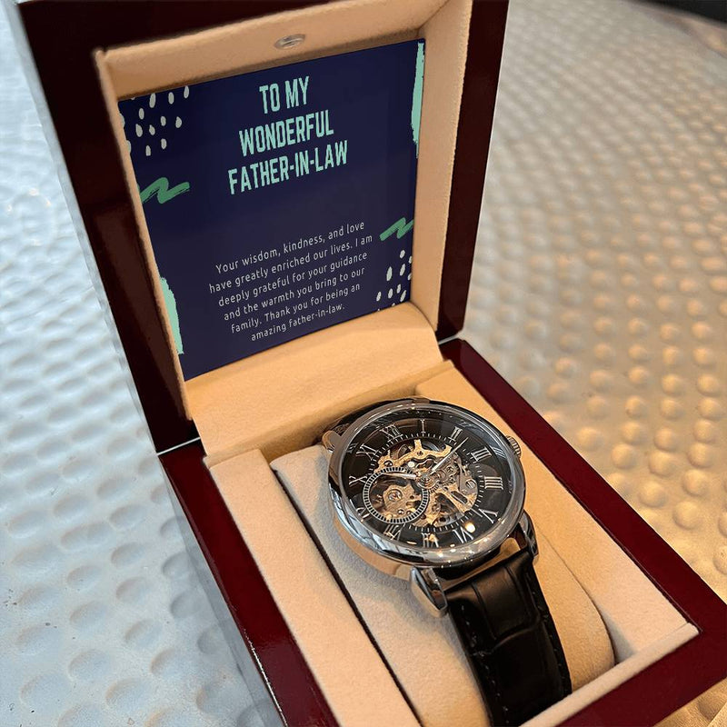 Men's Openwork Watch - Celebrating an Amazing Father-in-Law