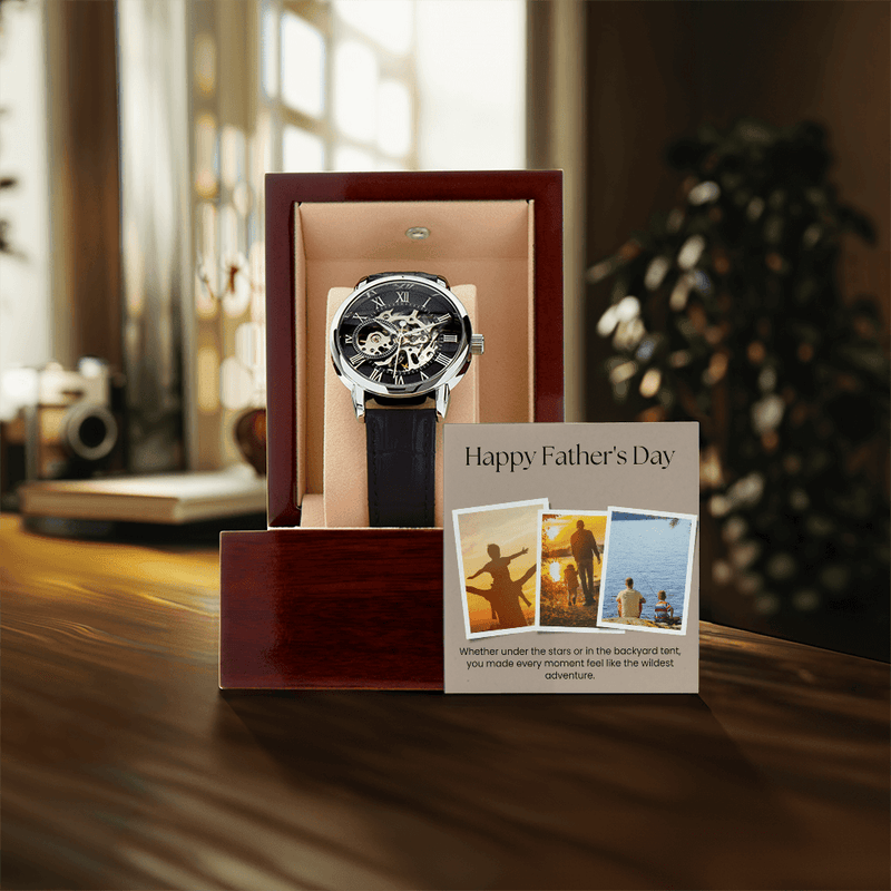 Outdoorsy Dad's Openwork Watch – Built for the Trail and Beyond - Gadget and Glam Shop