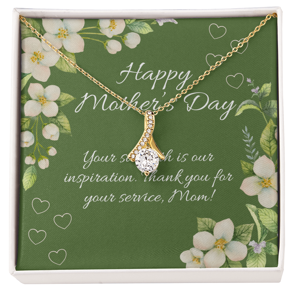 Strength & Sacrifice – Alluring Beauty Necklace (Yellow & White Gold) for Mother's Day