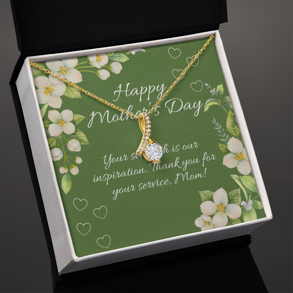 Strength & Sacrifice – Alluring Beauty Necklace (Yellow & White Gold) for Mother's Day