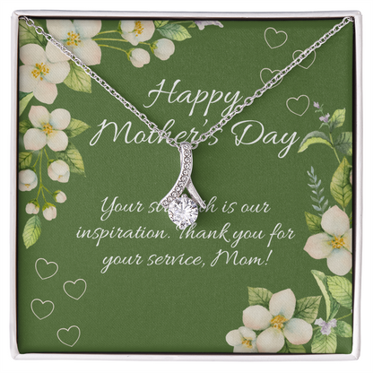 Strength & Sacrifice – Alluring Beauty Necklace (Yellow & White Gold) for Mother's Day