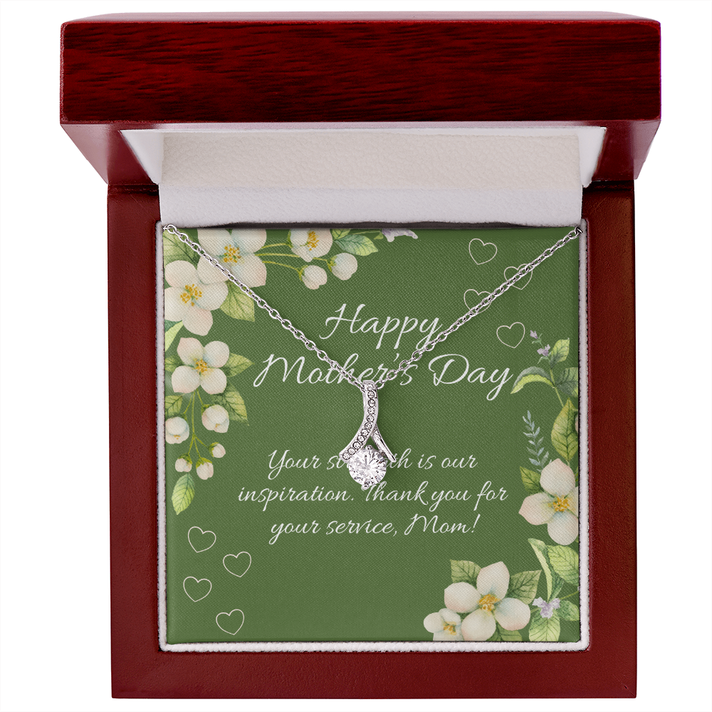 Strength & Sacrifice – Alluring Beauty Necklace (Yellow & White Gold) for Mother's Day