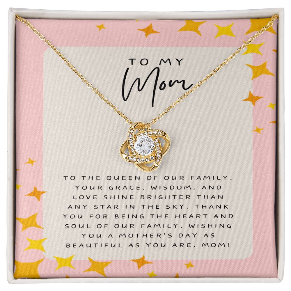 Radiant Mother's Day Love Knot Necklace: A Tribute to Mom's Grace