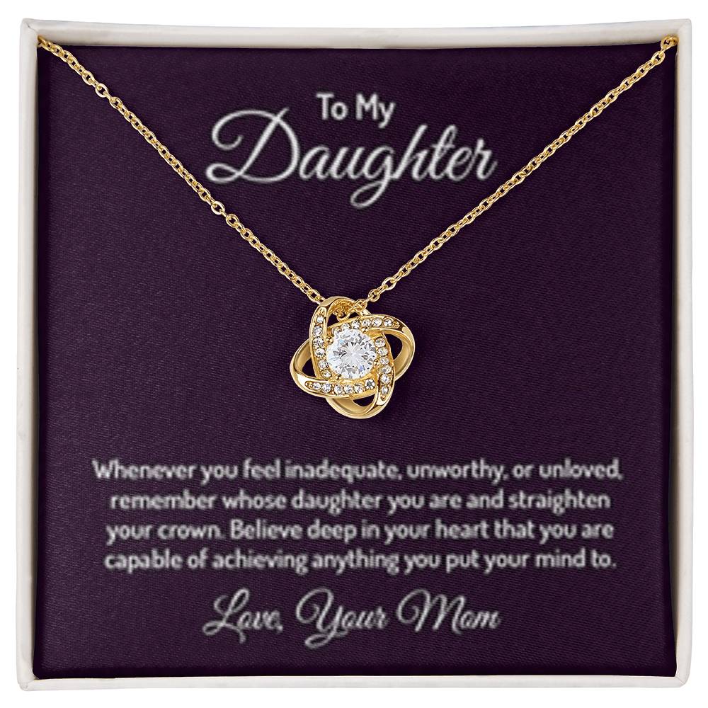 Endless Bond Love Knot Necklace – A Timeless Gift from Mom to Daughter