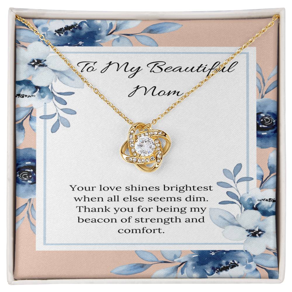 Love Knot Necklace: A Tribute to a Mom's Radiant Support