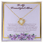 Love Knot Guiding Light Necklace: A Tribute to a Mothers' Love and Strength