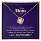 Everlasting Connection: Love Knot Necklace for Daughters to Their Mom - Gadget and Glam Shop