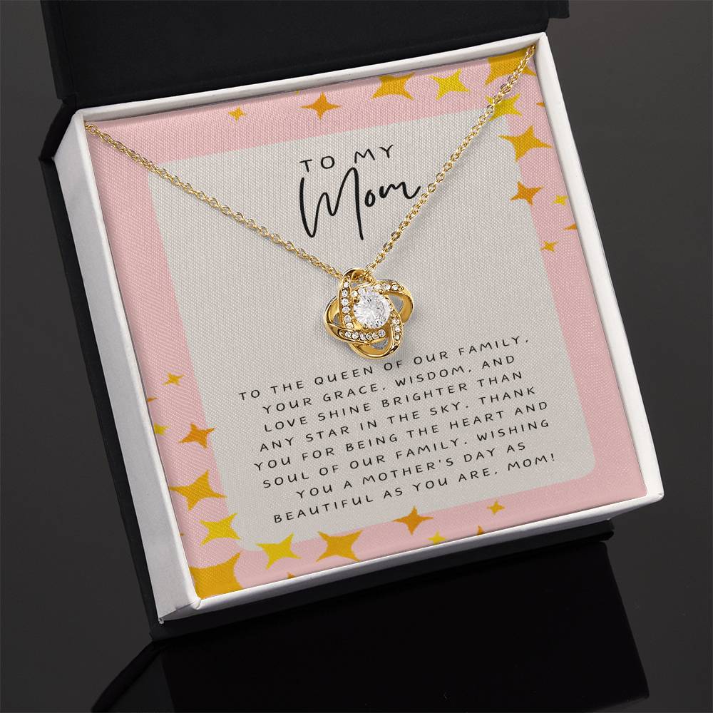 Radiant Mother's Day Love Knot Necklace: A Tribute to Mom's Grace