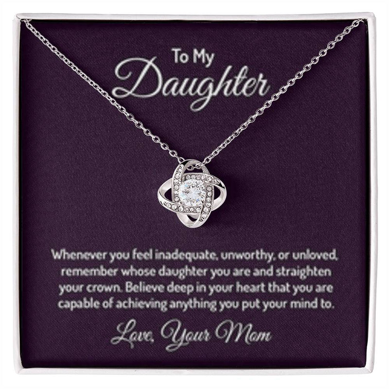 Endless Bond Love Knot Necklace – A Timeless Gift from Mom to Daughter