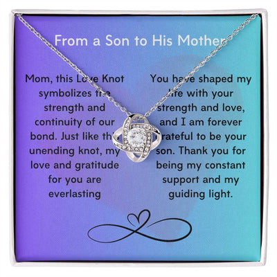 Unbreakable Bond: The Timeless Love Knot Necklace for Mom's, Daughter and Grandmothers! - Gadget and Glam Shop