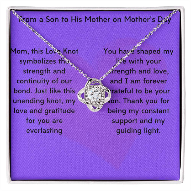 Unbreakable Bond: The Timeless Love Knot Necklacefor Mom's, Grandmothers' and Daughters