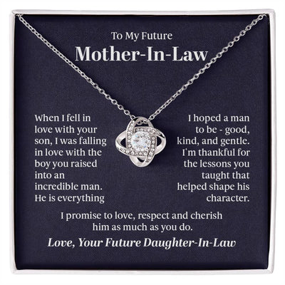Cherished Connection Love Knot Necklace – A Gift for a Future Mother - in - Law - Gadget and Glam Shop